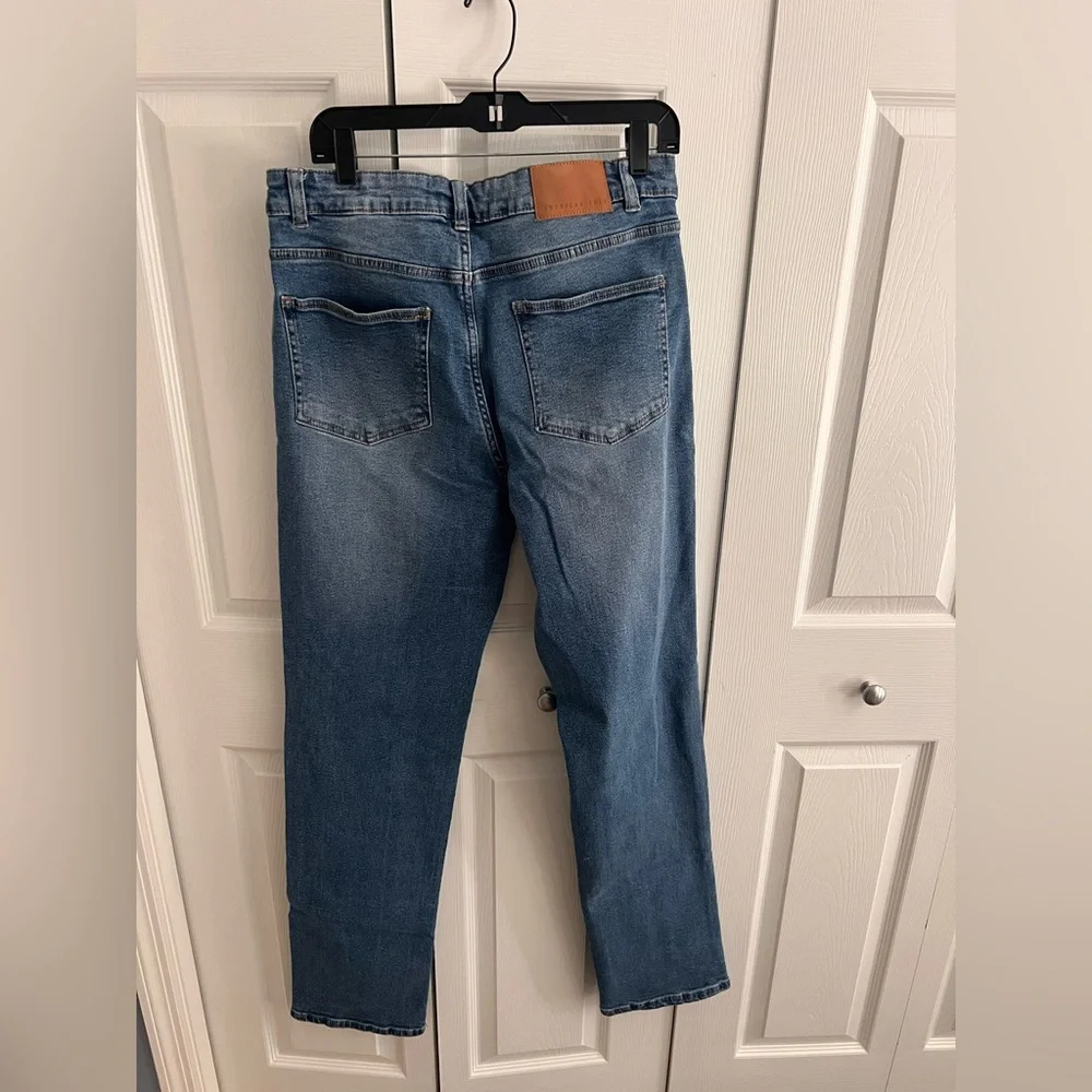 High-Rise Straight Stretch Women's Jeans - Size 32/35 Length - Picture 4 of 6